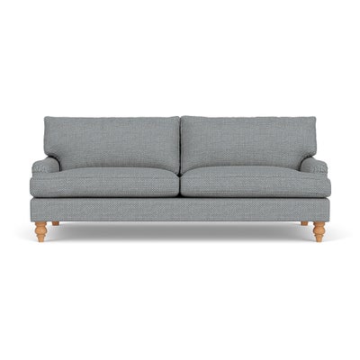 4 Seater - Navy - Herringbone Weave