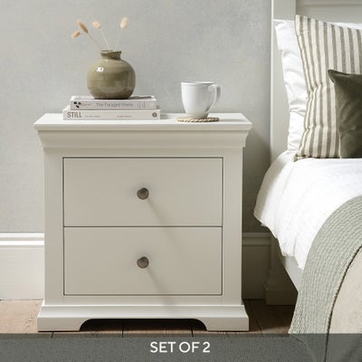 Set of 2 Jumbo Bedside Tables