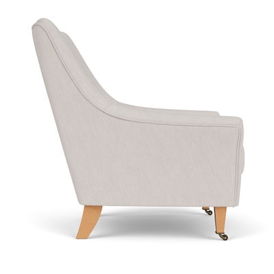 Armchair - Soft White - Luxury Italian Linen