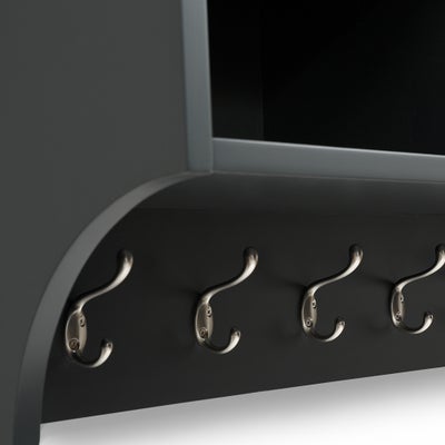 Storage Shelf and Hooks