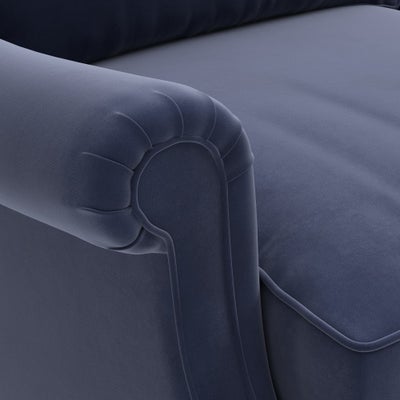 Large 2 Seater - Deep blue - Matt Velvet