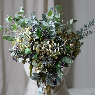 Antique Blue Giant Hydrangea Stem
