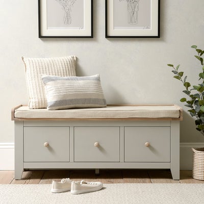 3 Drawer Shoe Bench