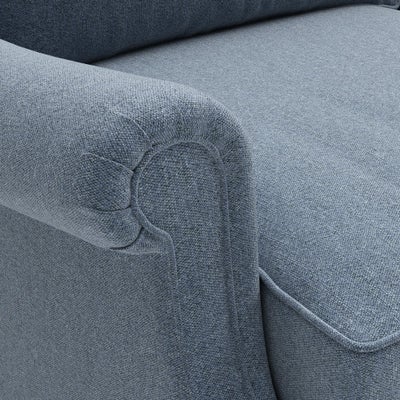 Large 2 Seater - Indigo - Rustic weave