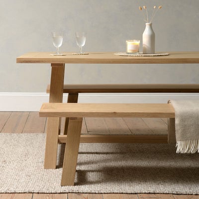3 Seater Trestle Bench