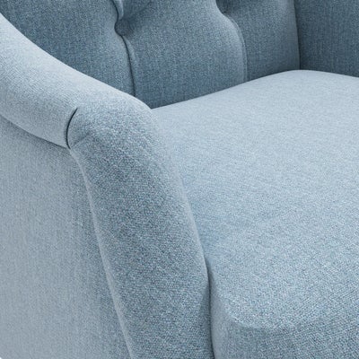 Armchair - Teal marl - Rustic weave