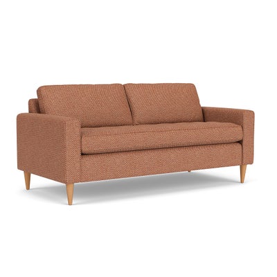 3 Seater - Brick - Herringbone Weave