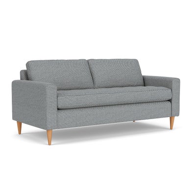 3 Seater - Navy - Herringbone Weave