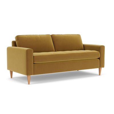 3 Seater - Mustard - Matt Velvet