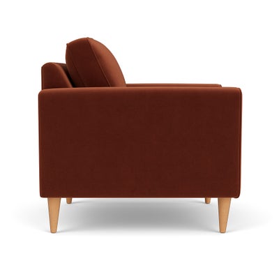 Armchair - Brick - Matt Velvet