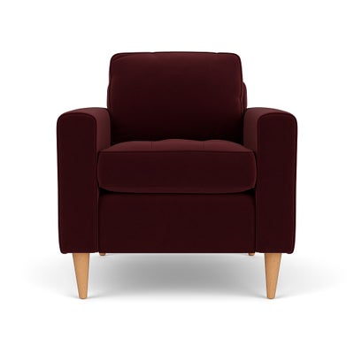 Armchair - Dark Rosehip - Matt Velvet