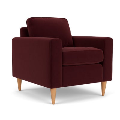 Armchair - Dark Rosehip - Matt Velvet