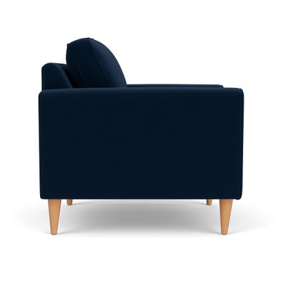 Armchair - Deep blue - Matt Velvet