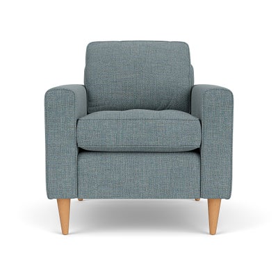 Armchair - Teal marl - Rustic Weave