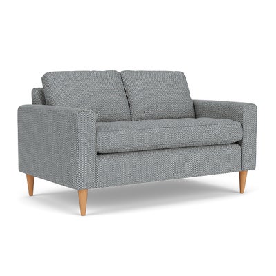 2 Seater - Navy - Herringbone Weave