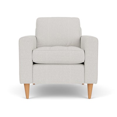 Armchair - Grey - Broadway Stripe