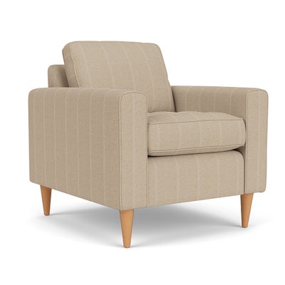 Armchair - Natural - Compton Stripe