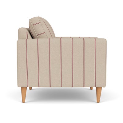 Armchair - Raspberry - Compton Stripe