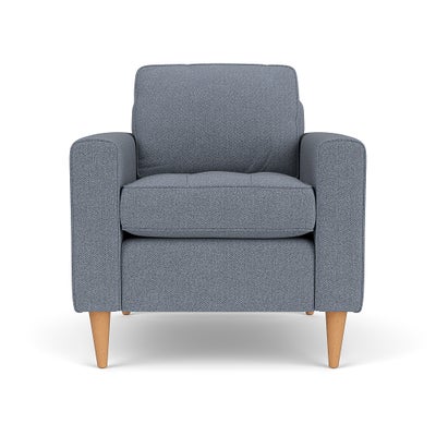 Armchair - Navy - Eco Herringbone