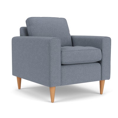 Armchair - Navy - Eco Herringbone