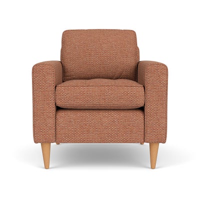 Armchair - Brick - Herringbone Weave