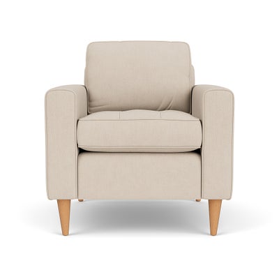 Armchair - Lily White - House Linen Mix