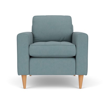 Armchair - Sky blue - House Linen Mix
