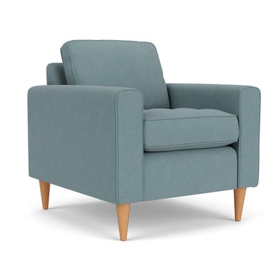 Armchair - Sky blue - House Linen Mix