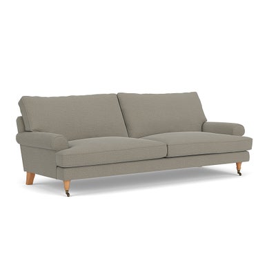 4 Seater Sofa - Flax - Rustic Weave