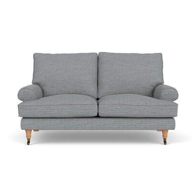 2 Seater - Navy - Herringbone Weave