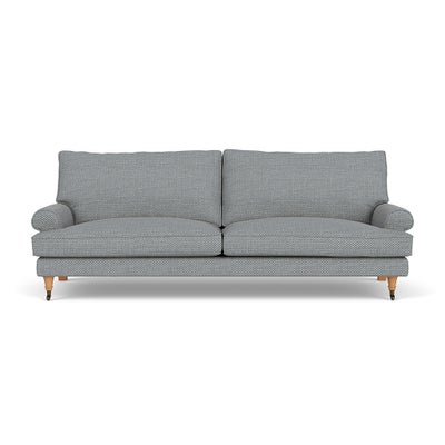 4 Seater - Navy - Herringbone Weave