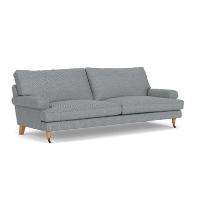 4 Seater - Navy - Herringbone Weave