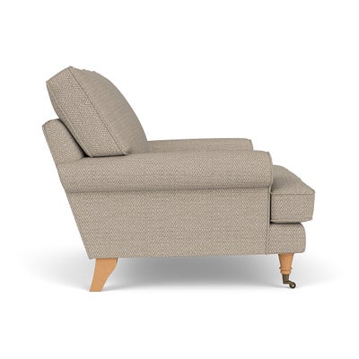 Armchair - Natural - Herringbone Weave