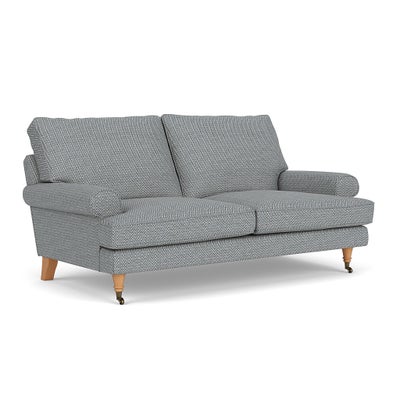 Large 2 Seater - Navy - Herringbone Weave