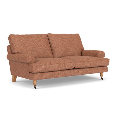 Large 2 Seater - Brick - Herringbone Weave