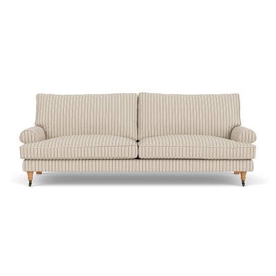4 Seater Sofa - Sage - Kingham Stripe