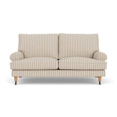 Large 2 Seater Sofa - Sage - Kingham Stripe