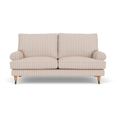 Large 2 Seater Sofa - Flax - Kingham Stripe