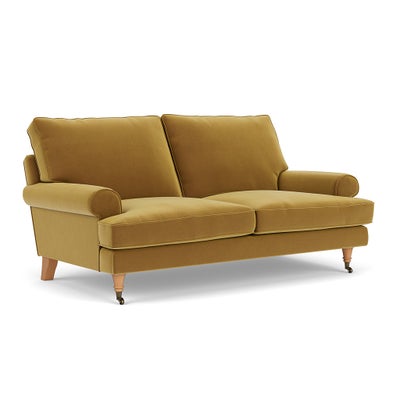 Large 2 Seater - Mustard - Matt Velvet