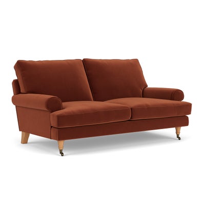 Large 2 Seater - Brick - Matt Velvet