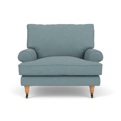 Armchair - Sky blue - House linen mix