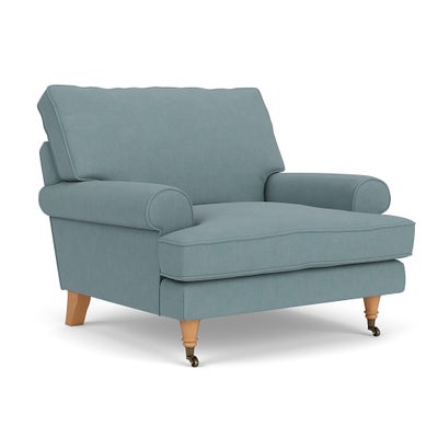 Armchair - Sky blue - House linen mix