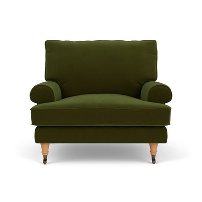 Armchair - Forest Green - Matt Velvet