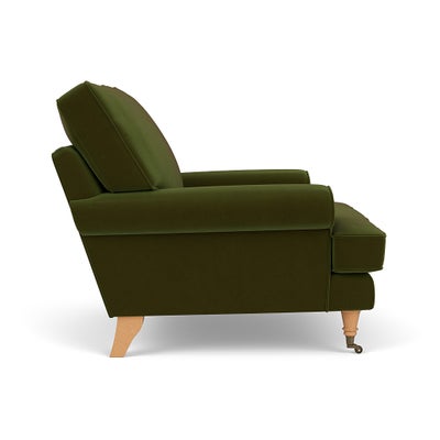 Armchair - Forest Green - Matt Velvet