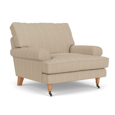 Armchair - Natural - Compton Stripe