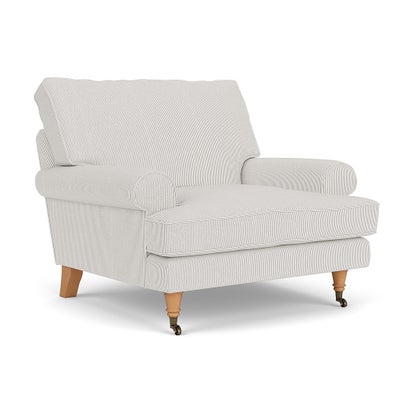 Armchair - Grey - Broadway Stripe