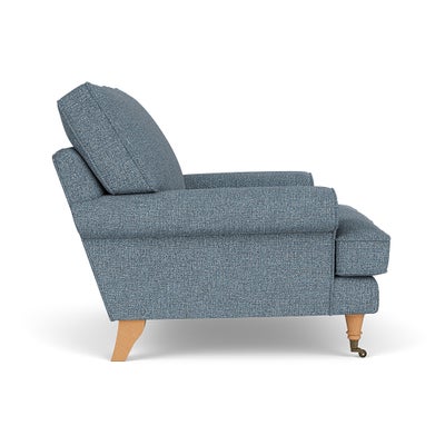 Armchair - Mid Blue - Aquaclean Oxford