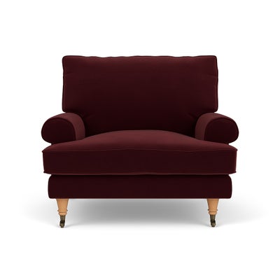 Armchair - Dark Rosehip - Matt Velvet