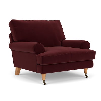 Armchair - Dark Rosehip - Matt Velvet