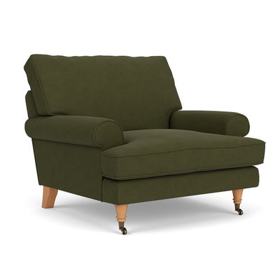Armchair - Forest Green - House Linen Mix